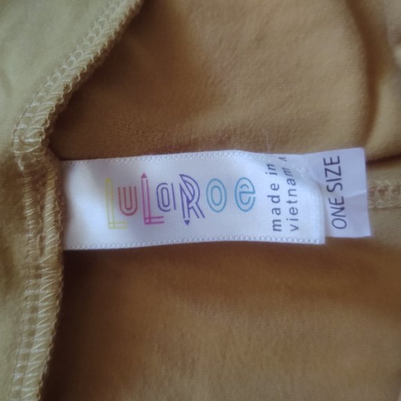 LuLaRoe Golden Yellow Solid One Size (2-10) Leggings NWOT - Picture 2 of 3